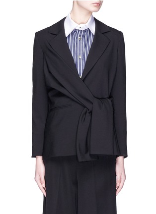 Main View - Click To Enlarge - PORTSPURE - Sleeve tie suiting blazer