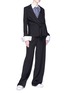 Figure View - Click To Enlarge - PORTSPURE - Sleeve tie suiting blazer