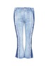 Main View - Click To Enlarge - PORTSPURE - Fringe colourblock cropped flared jeans