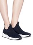 Figure View - Click To Enlarge - ASH - 'Shake' mixed knit slip-on sneakers