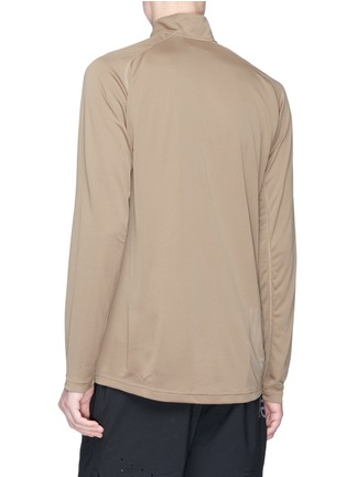 Back View - Click To Enlarge - ADIDAS X UNDEFEATED - Raglan sleeve half-zip performance sweatshirt