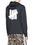 Back View - Click To Enlarge - ADIDAS X UNDEFEATED - Logo print climalite® performance hoodie