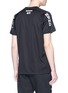 Back View - Click To Enlarge - ADIDAS X NEIGHBORHOOD - 'Game' 3-Stripes shoulder logo print mesh back T-shirt