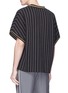Back View - Click To Enlarge - NECESSITY SENSE - 'Tsuno' pinstripe zip placket knit T-shirt
