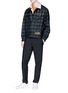 Figure View - Click To Enlarge - NECESSITY SENSE - 'Lou' check plaid wool-cashmere shirt jacket