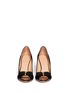 Figure View - Click To Enlarge - TORY BURCH - 'Trudy' patent leather open toe wedges