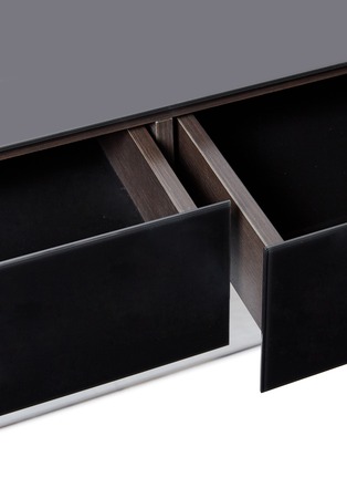Detail View - Click To Enlarge - GLAS ITALIA - Float console table – Black