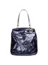 Main View - Click To Enlarge - A-ESQUE - 'Convertible' metallic leather tote
