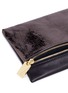 Detail View - Click To Enlarge - A-ESQUE - 'Pocket Daily' colourblock metallic leather zip pouch