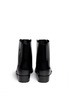 Back View - Click To Enlarge - MELISSA - 'Necklace' glossy panel matte Chelsea boots