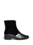 Main View - Click To Enlarge - MELISSA - 'Necklace' glossy panel matte Chelsea boots