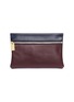 Main View - Click To Enlarge - A-ESQUE - 'Pocket Daily' colourblock leather zip pouch