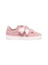 Main View - Click To Enlarge - PUMA - 'Suede Heart Pebble' bow tie sneakers