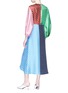 Figure View - Click To Enlarge - TIBI - 'Delphina' colourblock stripe ruched silk twill maxi dress