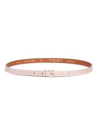 Main View - Click To Enlarge - MAISON BOINET - Metallic leather belt