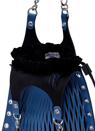 Detail View - Click To Enlarge - SONIA RYKIEL - 'Le Baltard' medium calfskin leather net tote