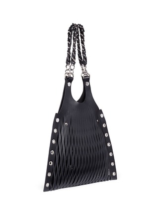Figure View - Click To Enlarge - SONIA RYKIEL - 'Le Baltard' medium calfskin leather net tote