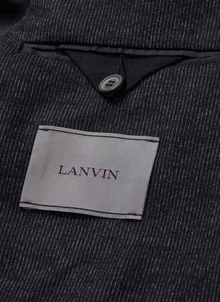  - LANVIN - Stripe wool-cotton melton jacket