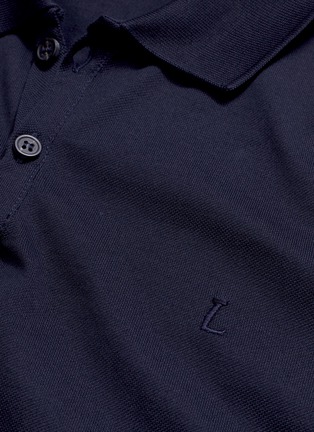  - LANVIN - Logo embroidered polo shirt