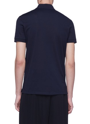 Back View - Click To Enlarge - LANVIN - Logo embroidered polo shirt