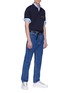 Figure View - Click To Enlarge - LANVIN - Mix graphic embroidered polo shirt