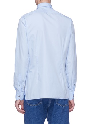 Back View - Click To Enlarge - LANVIN - Reflective collar trim shirt