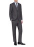 Figure View - Click To Enlarge - LANVIN - 'Attitude' check plaid wool suit