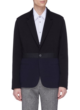 Main View - Click To Enlarge - LANVIN - Patchwork wool blend jacket