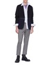 Figure View - Click To Enlarge - LANVIN - Patchwork wool blend jacket