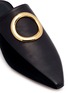 Detail View - Click To Enlarge - NEOUS - 'Phiaus' metal ring leather and suede slides