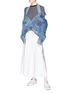 Figure View - Click To Enlarge - 73184 - 'Wells' floral embroidered denim jacket