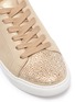 Detail View - Click To Enlarge - KENNETH COLE - 'Kam' Swarovski crystal embellished toe cap lamé sneakers