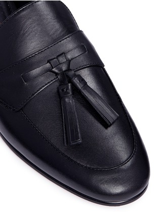 Detail View - Click To Enlarge - SAM EDELMAN - 'Paris' tassel leather slide loafers
