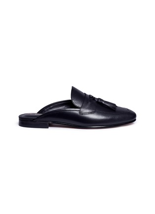 Main View - Click To Enlarge - SAM EDELMAN - 'Paris' tassel leather slide loafers