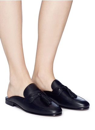Figure View - Click To Enlarge - SAM EDELMAN - 'Paris' tassel leather slide loafers