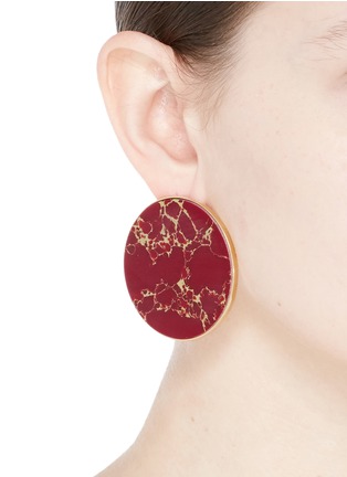 Figure View - Click To Enlarge - JOANNA LAURA CONSTANTINE - 'Monochrome' mismatched earrings