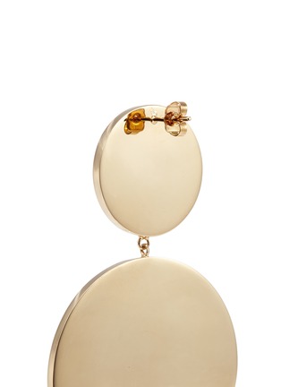 Detail View - Click To Enlarge - JOANNA LAURA CONSTANTINE - 'Monochrome Statement' disc drop earrings