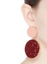 Figure View - Click To Enlarge - JOANNA LAURA CONSTANTINE - 'Monochrome Statement' disc drop earrings
