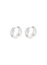Main View - Click To Enlarge - DAUPHIN - Diamond 18k white gold tiered hoop earrings