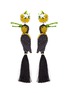 Main View - Click To Enlarge - MERCEDES SALAZAR - 'Tucan de la Sierra' bird tassel drop clip earrings