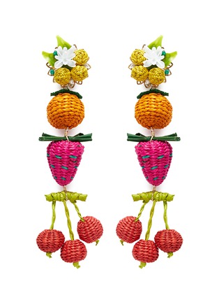 Main View - Click To Enlarge - MERCEDES SALAZAR - 'Cherry Splatter' fruit drop clip earrings