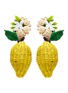 Main View - Click To Enlarge - MERCEDES SALAZAR - 'Wild Lemon' drop clip earrings