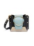 Main View - Click To Enlarge - YUZEFI - 'Delila' oversized ring mini leather bucket bag