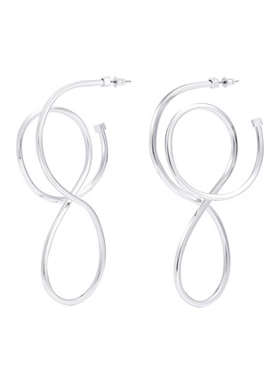Main View - Click To Enlarge - BALENCIAGA - 'Elastic' hoop earrings
