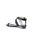 Detail View - Click To Enlarge - TIBI - 'Hanson' cross strap patent leather sandals