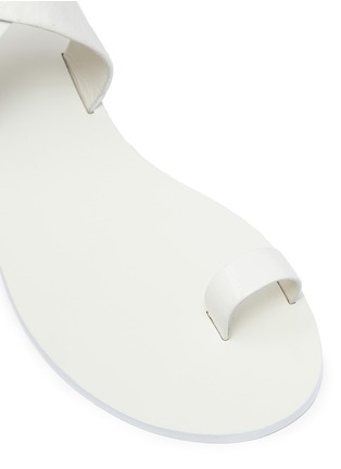 Detail View - Click To Enlarge - TIBI - 'Hanson' cross strap patent leather sandals