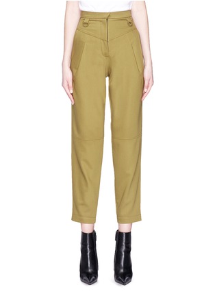 Main View - Click To Enlarge - 10479 - High waist cropped suiting pants