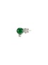 Figure View - Click To Enlarge - SAMUEL KUNG - Jadeite Diamond 18K White Gold Stud Earrings