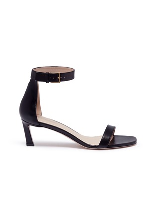 Main View - Click To Enlarge - STUART WEITZMAN - 'Square Nudist' leather sandals