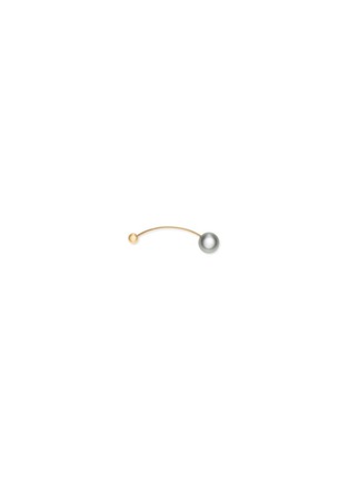 Main View - Click To Enlarge - SOPHIE BILLE BRAHE - 'Elipse Nuit' Tahitian pearl 14k yellow gold single earring